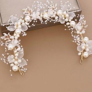 Faux Pearl Decor vintage Hair Accessory