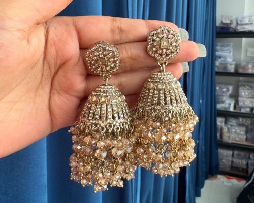 Meera Premium Kundan Jhumka ✨ ₹650